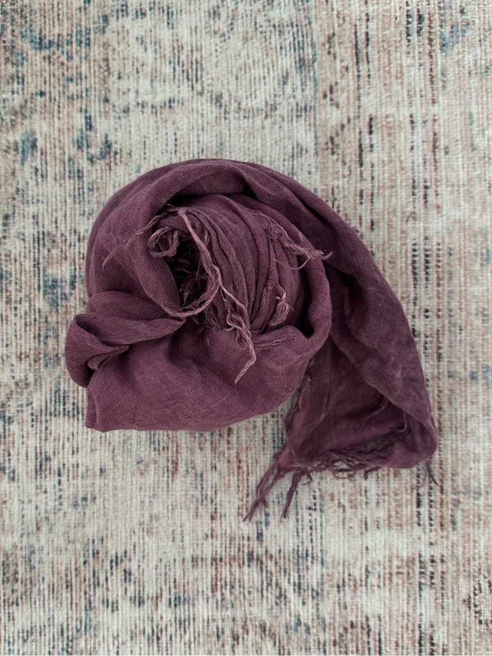 Zadig & Voltaire Plum Lightweight Women's Scarf